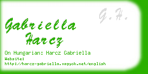 gabriella harcz business card